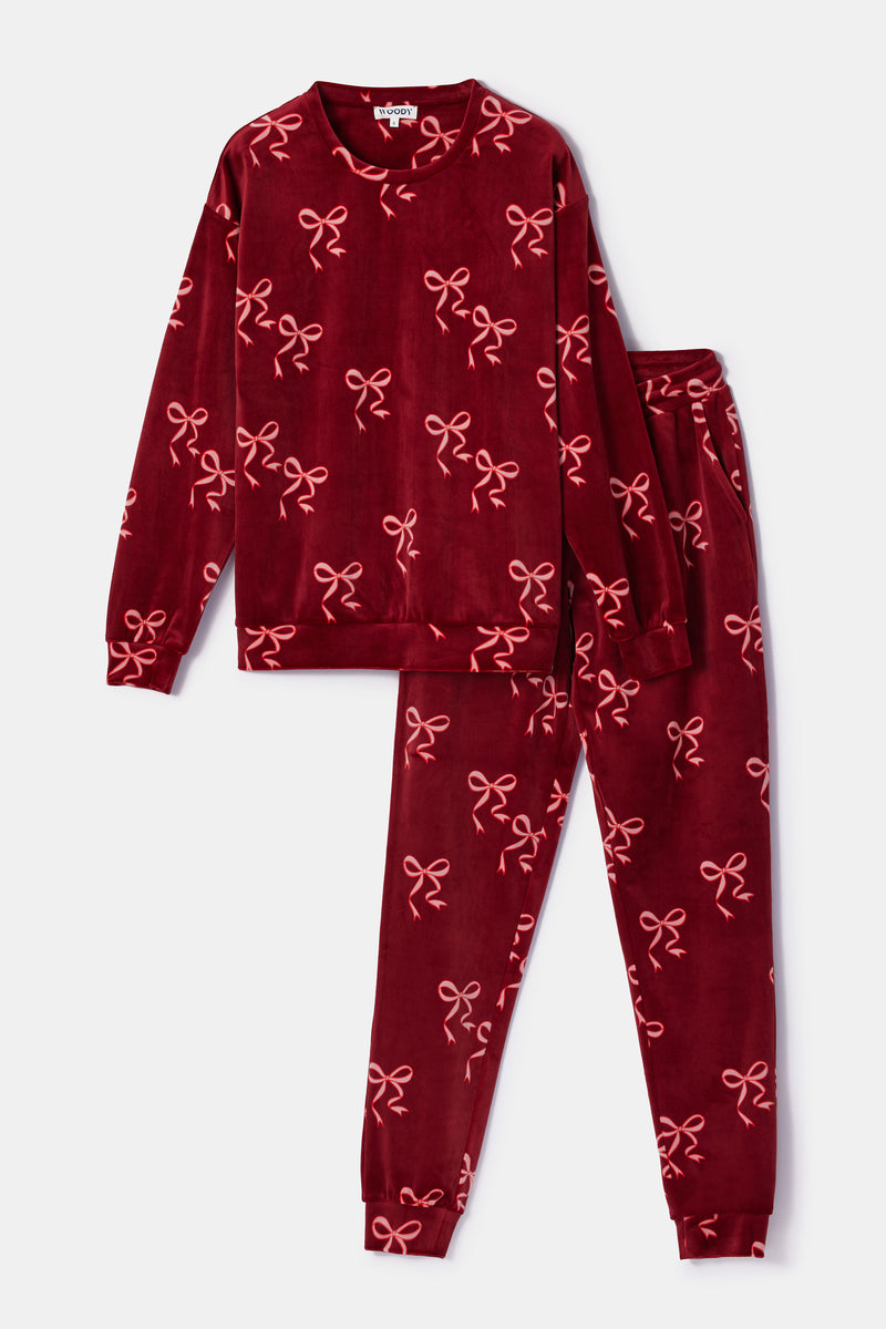 Pyjama's bordeaux Woody