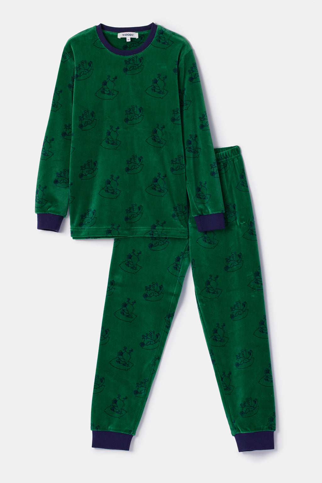 Pyjama's groen Woody