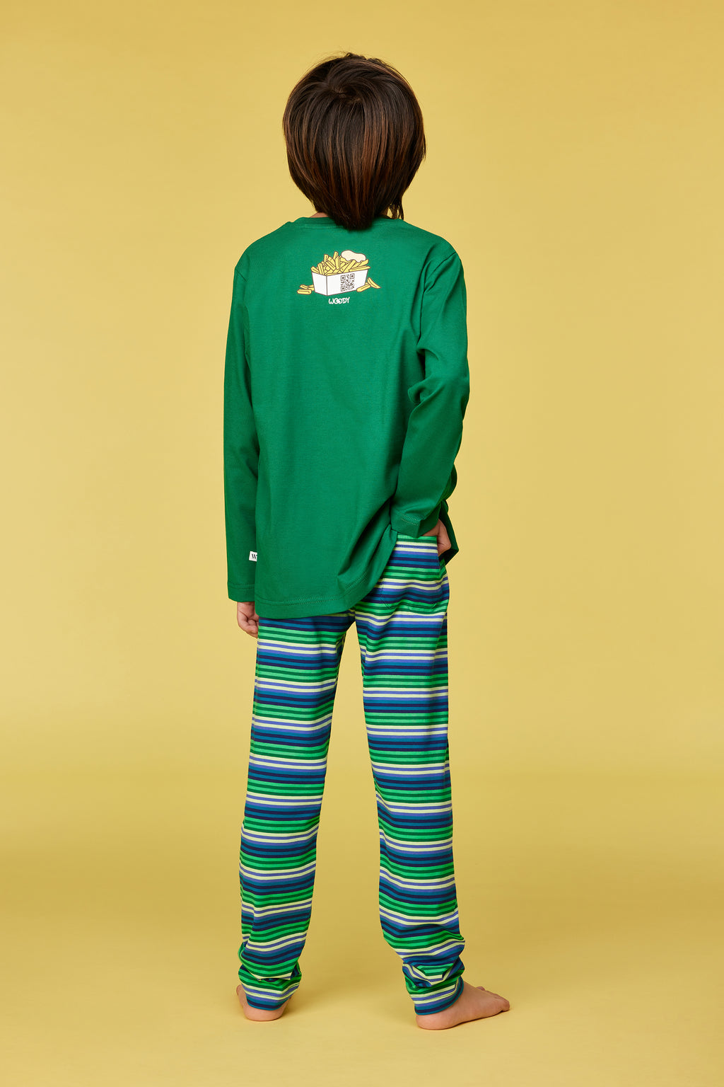Pyjama's groen Woody