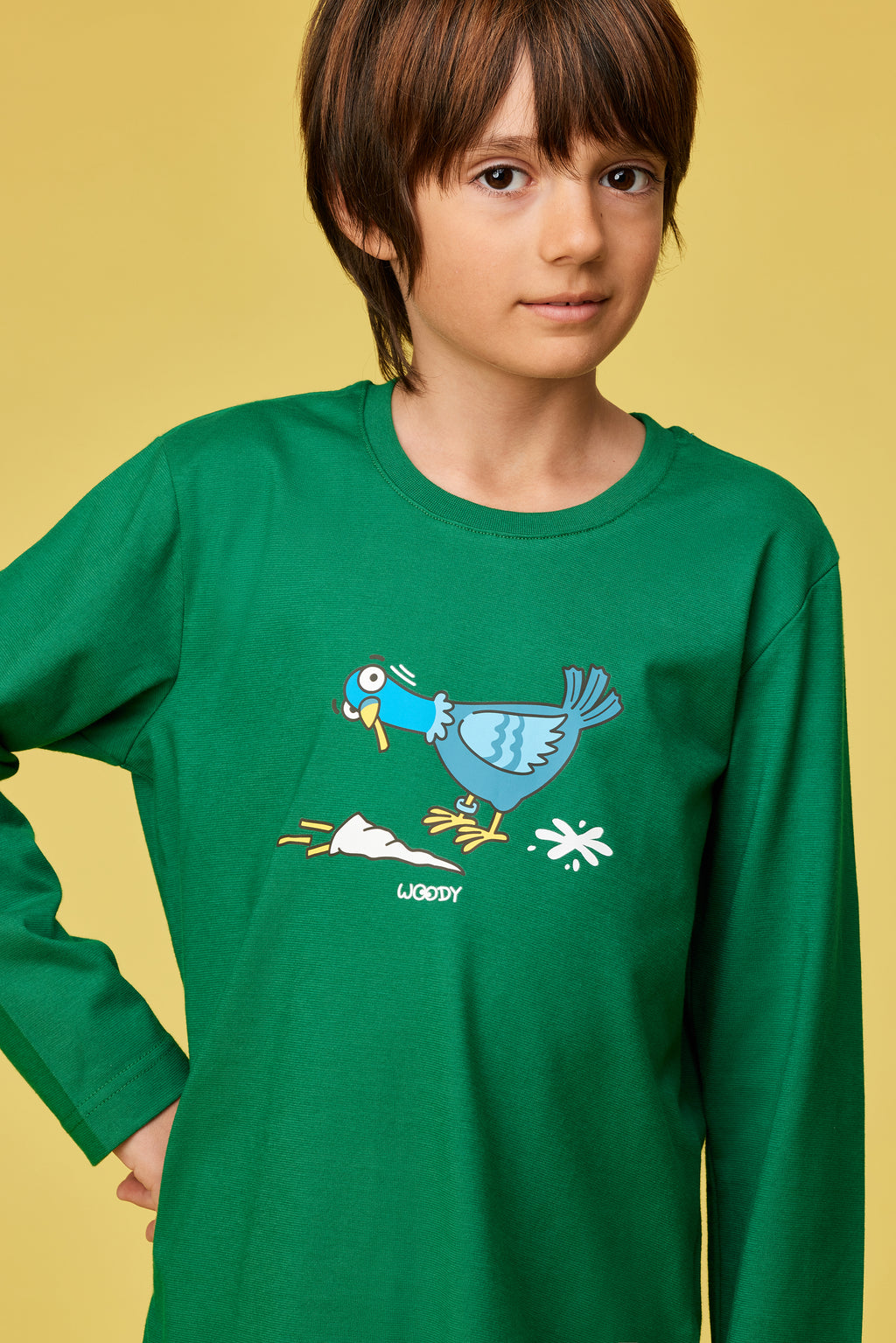 Pyjama's groen Woody