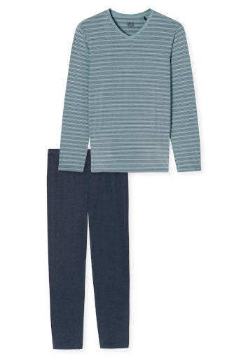 Pyjama's groen SCHIESSER