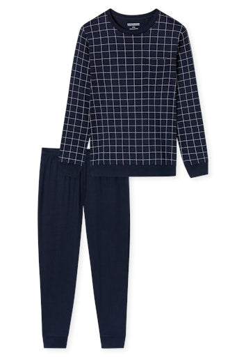 Pyjama's blauw SCHIESSER