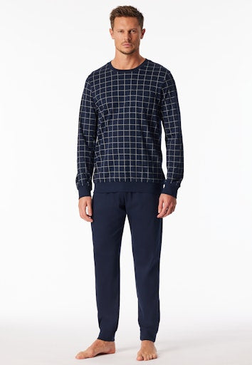 Pyjama's blauw SCHIESSER