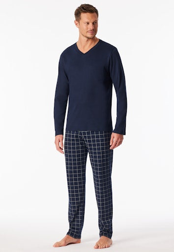 Pyjama's blauw SCHIESSER