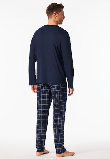Pyjama's blauw SCHIESSER