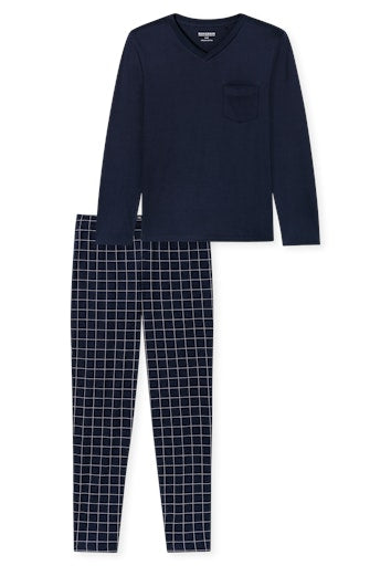 Pyjama's blauw SCHIESSER