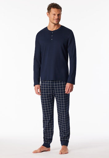 Pyjama's blauw SCHIESSER
