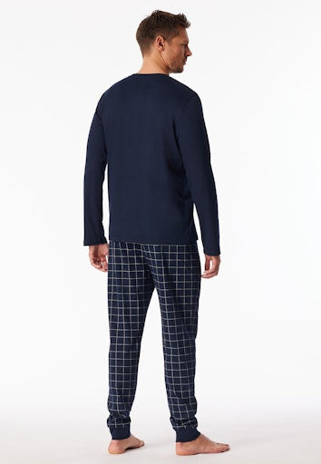 Pyjama's blauw SCHIESSER