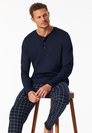 Pyjama's blauw SCHIESSER