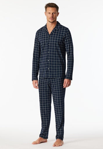 Pyjama's blauw SCHIESSER
