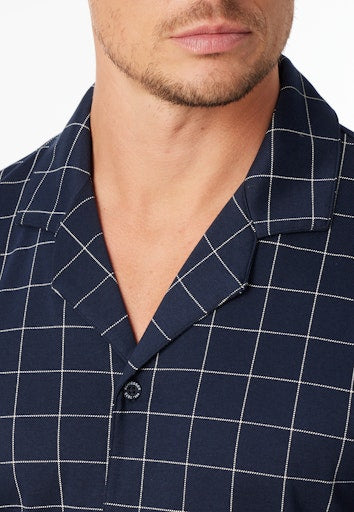 Pyjama's blauw SCHIESSER