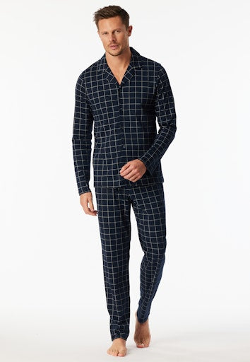 Pyjama's blauw SCHIESSER