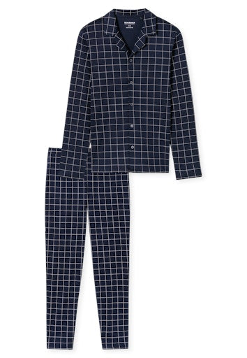 Pyjama's blauw SCHIESSER