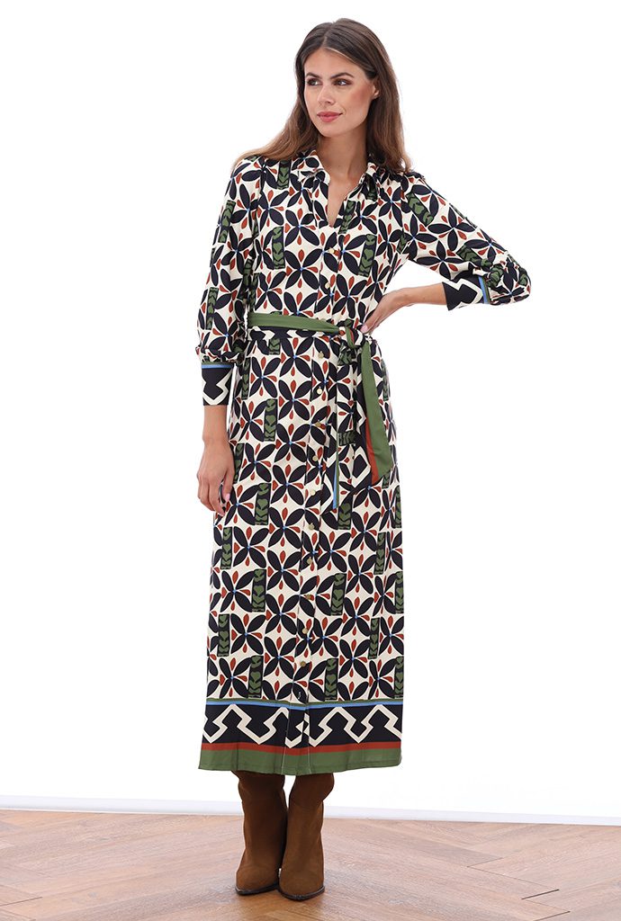 Jurken lange mouw multicolor K[DESIGN]