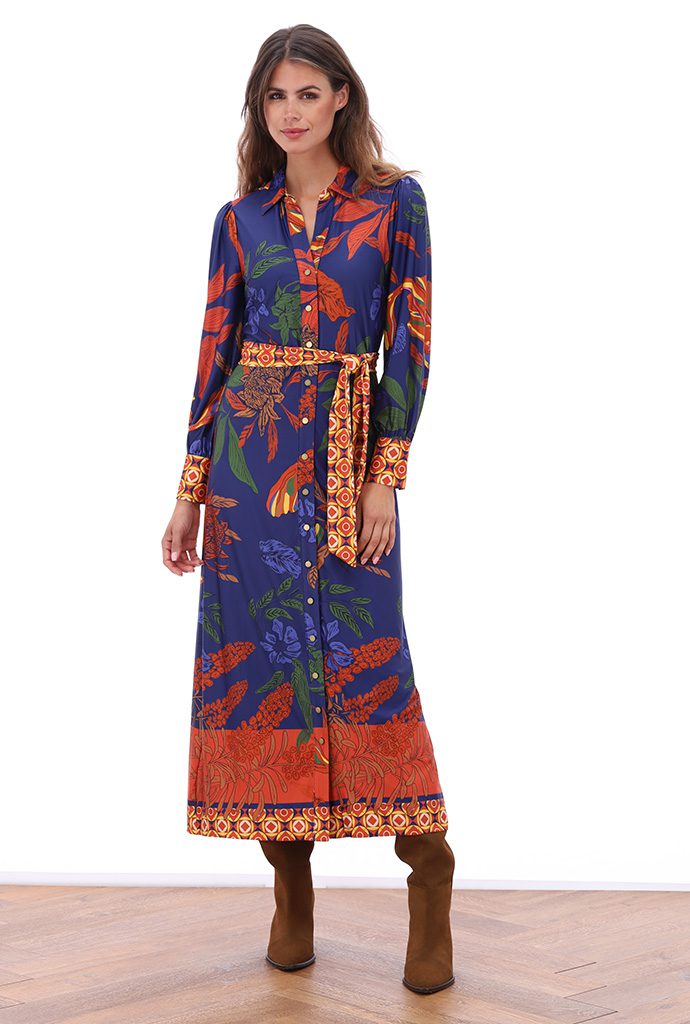 Jurken lange mouw multicolor K[DESIGN]