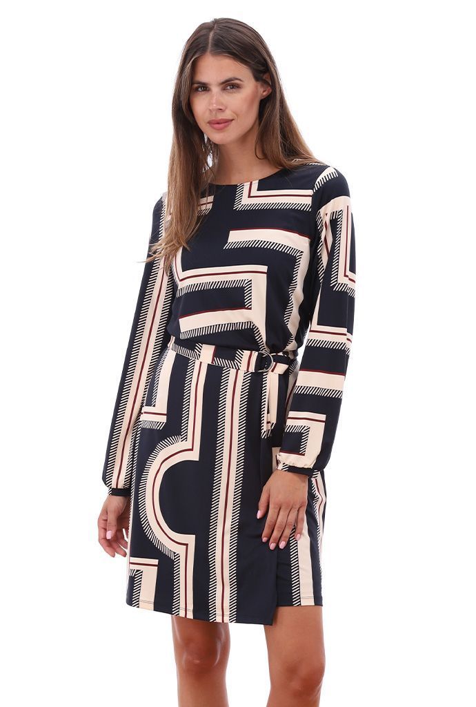 Jurken lange mouw multicolor K[DESIGN]