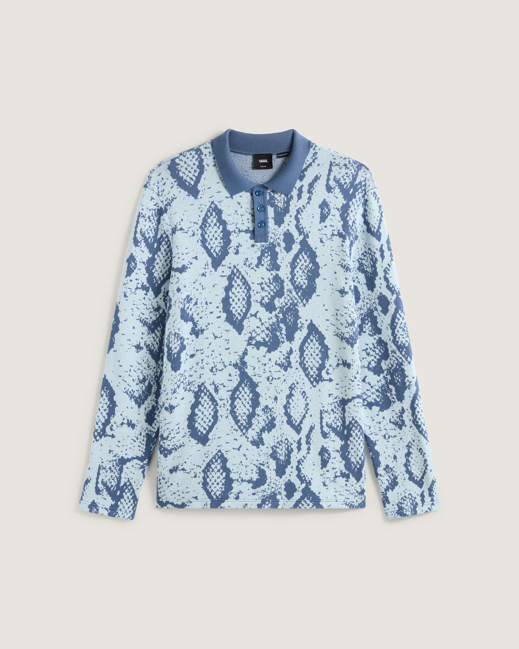 Polo's lange mouw blauw Vans
