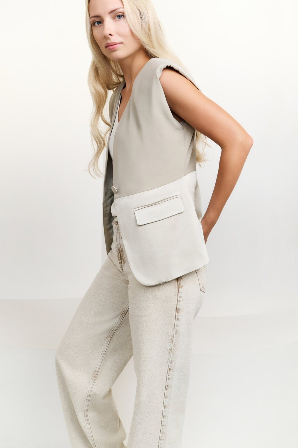 Gilets zilver YAYA