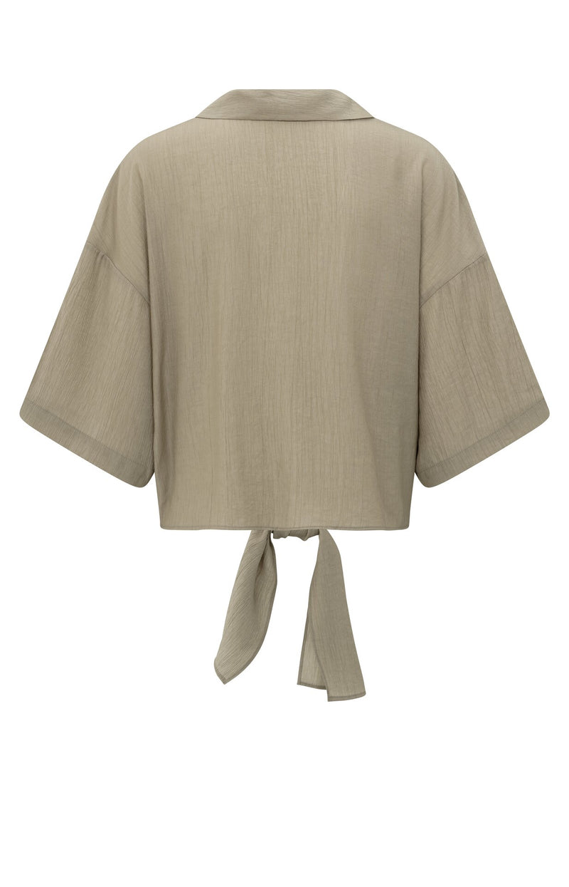 Blouses korte mouw bruin YAYA