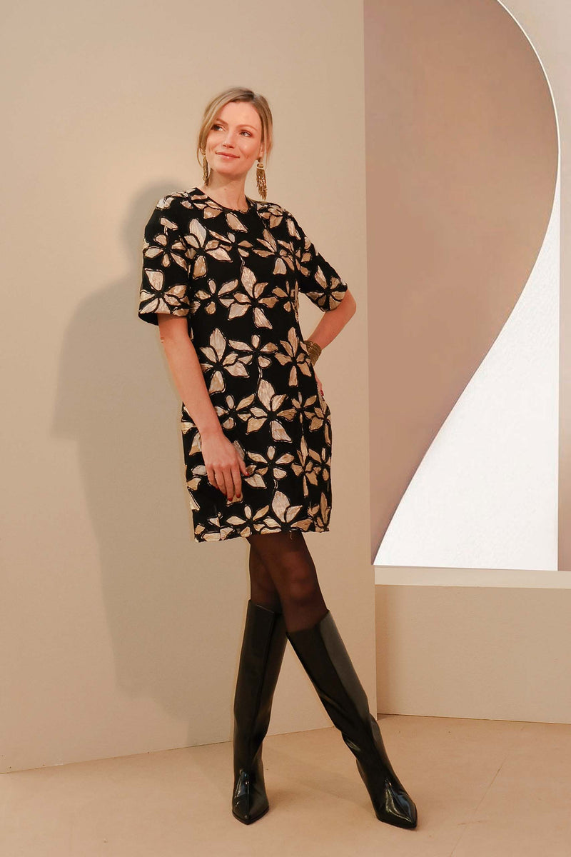 Jurken korte mouw multicolor Linea Raffaelli