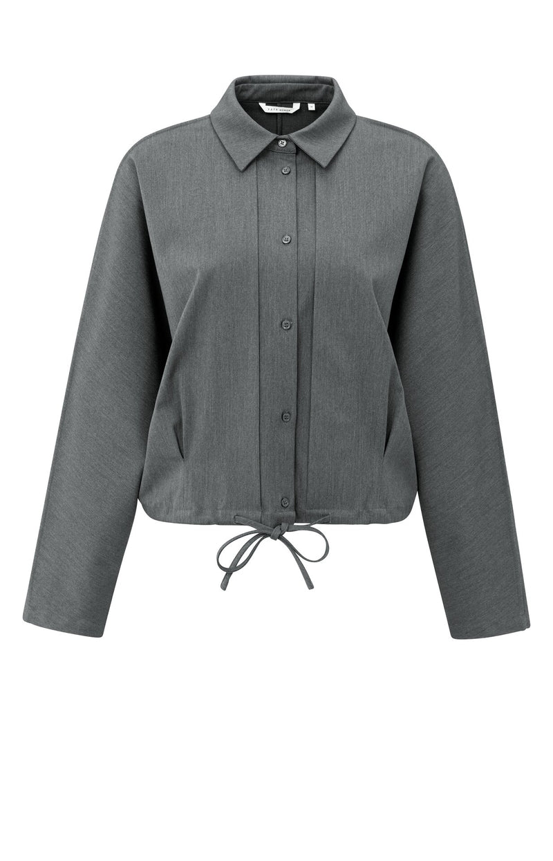 Blouses lange mouw grijs YAYA