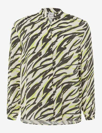 Blouses lange mouw groen BRAX