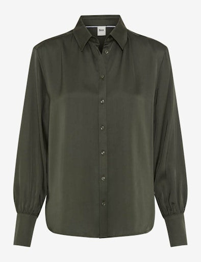 Blouses lange mouw groen BRAX