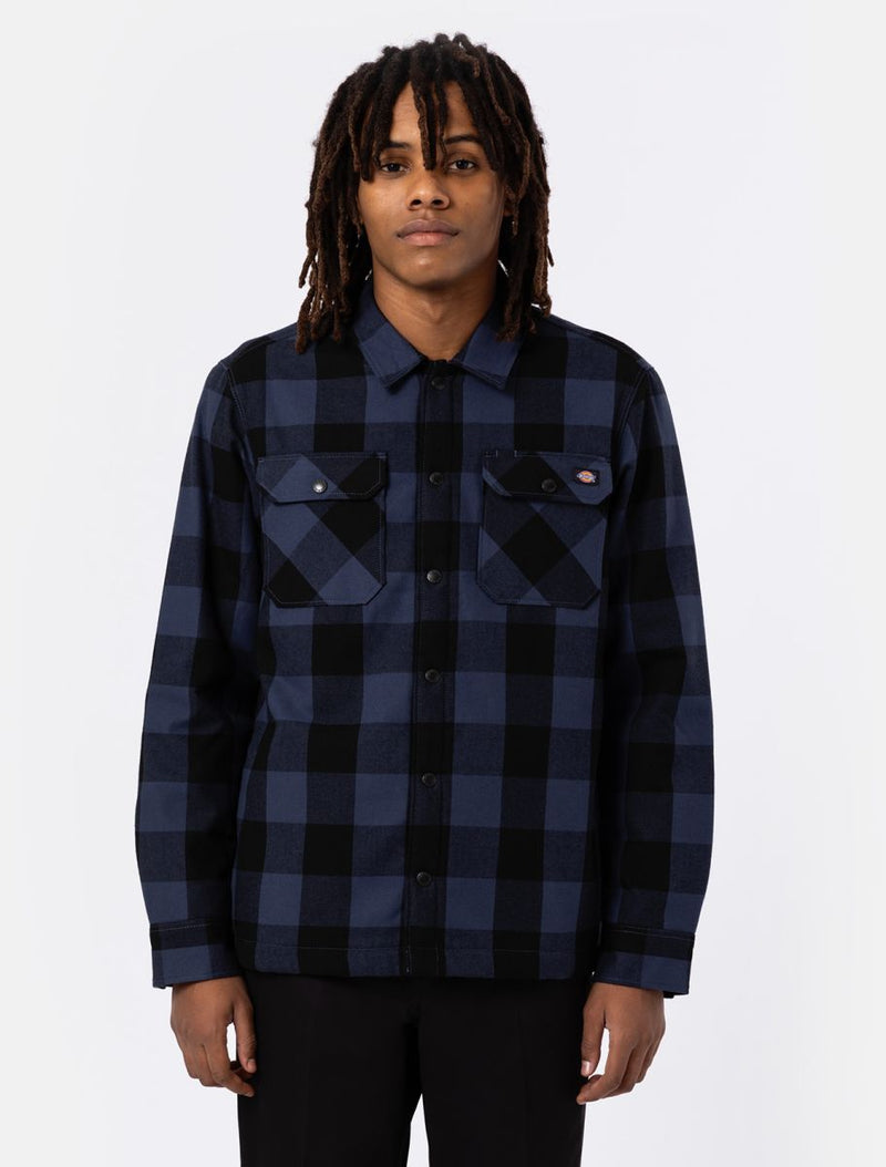 Hemden lange mouw navy Dickies