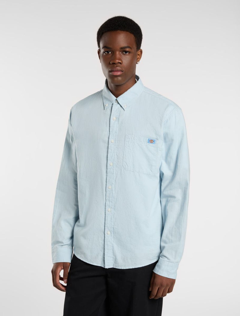 Hemden lange mouw blauw Dickies