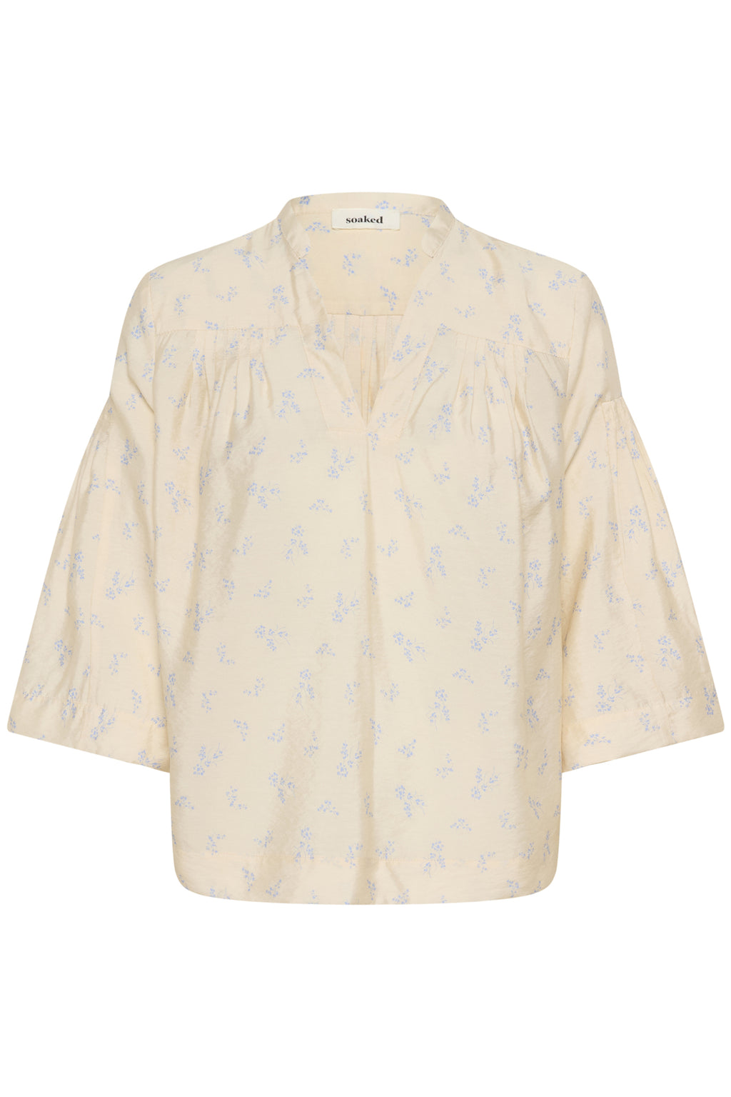 Blouses lange mouw beige Soaked In Luxury