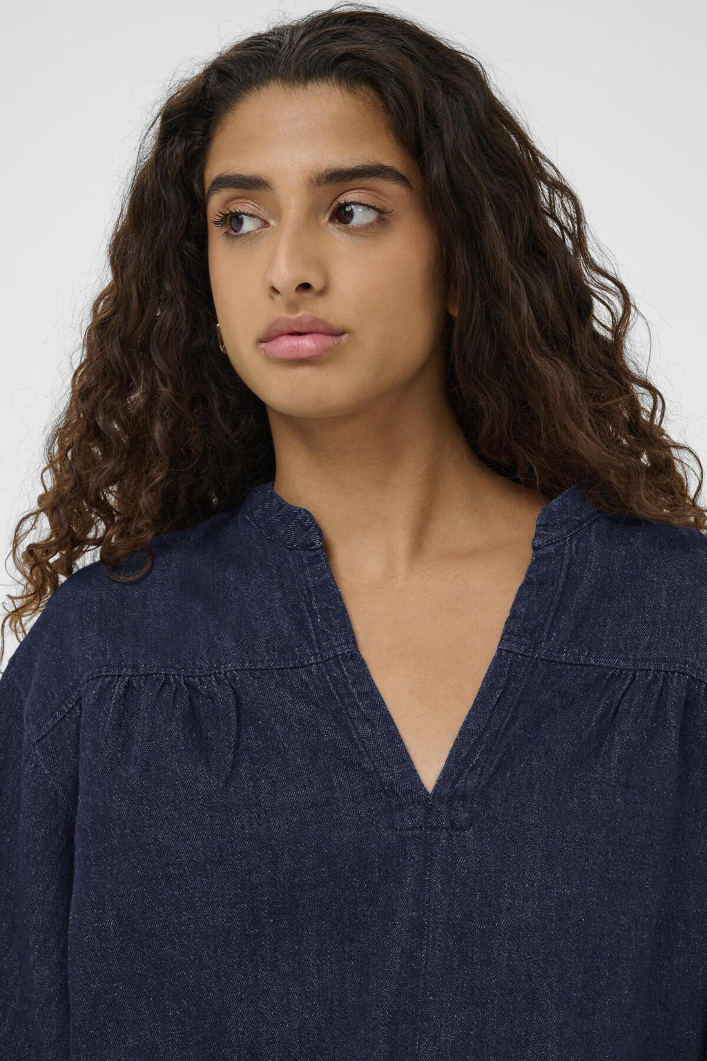 Blouses lange mouw navy Soaked In Luxury