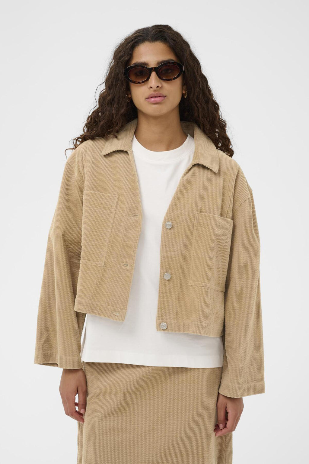 Blouses lange mouw bruin Soaked In Luxury