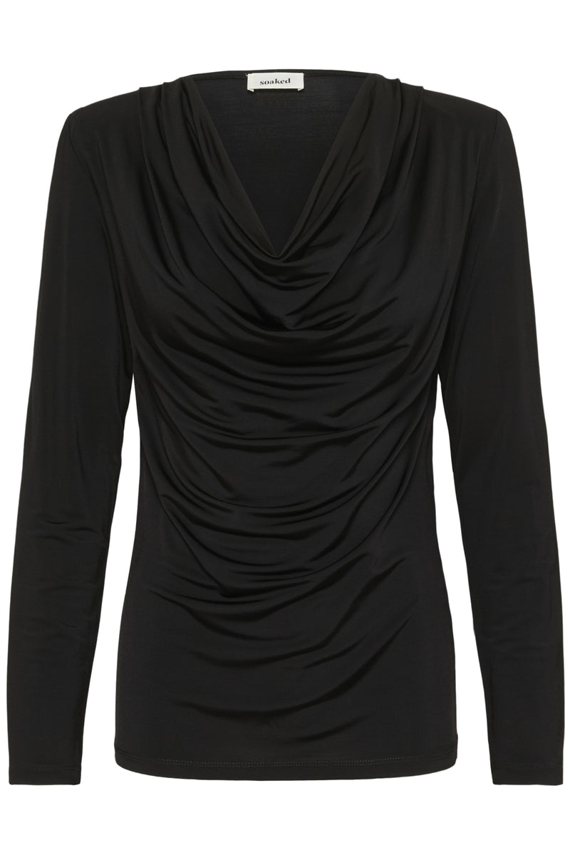 Blouses lange mouw zwart Soaked In Luxury