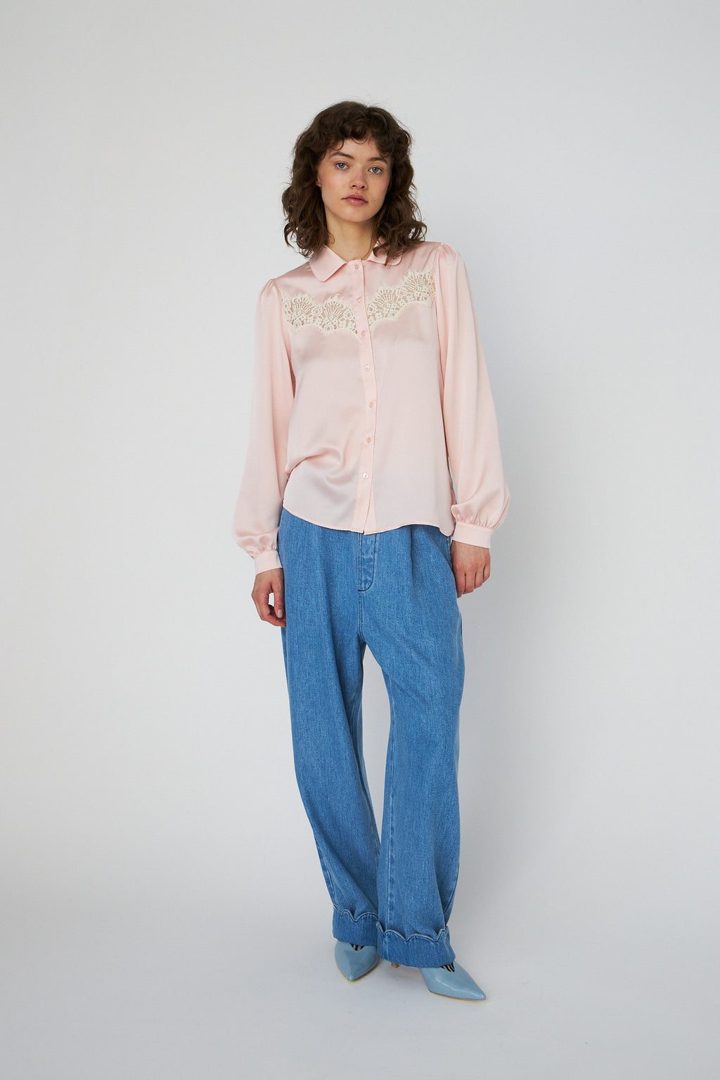 Blouses lange mouw roze STELLA NOVA