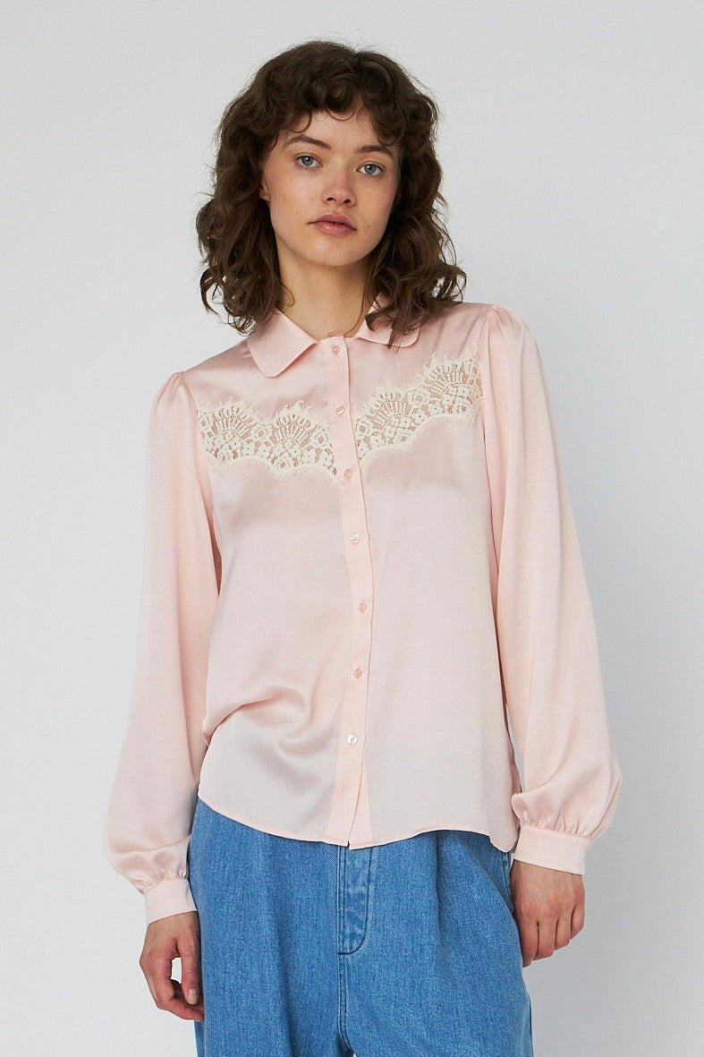 Blouses lange mouw roze STELLA NOVA