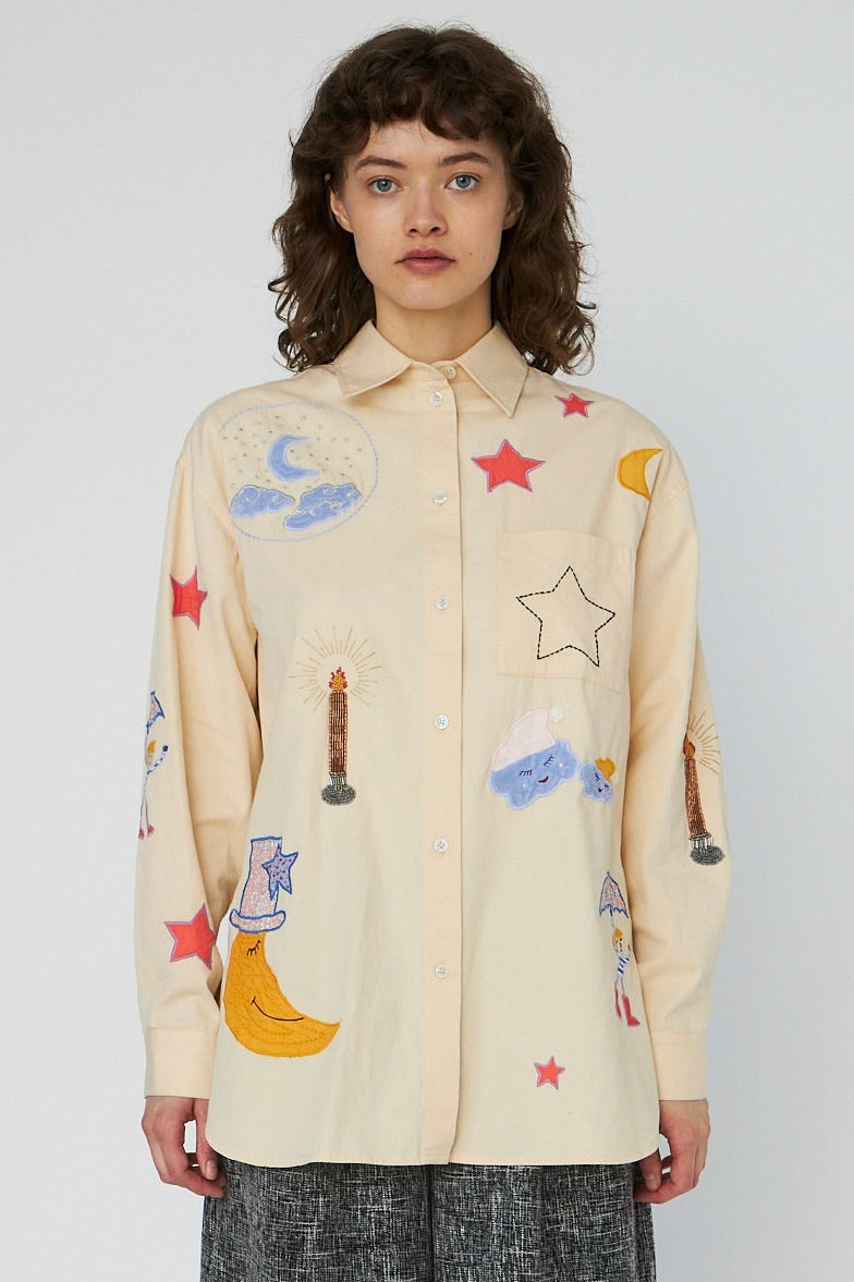 Blouses lange mouw geel STELLA NOVA