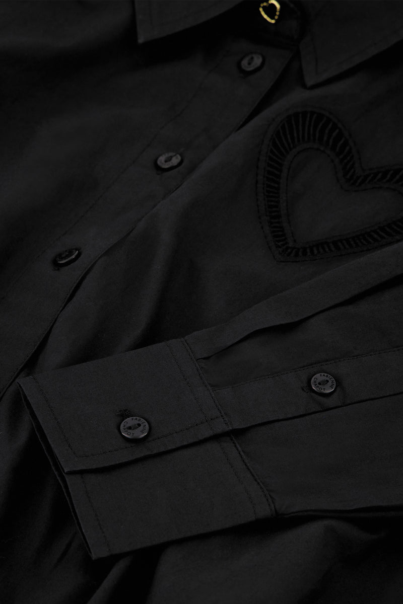 Blouses lange mouw zwart Fabienne Chapot