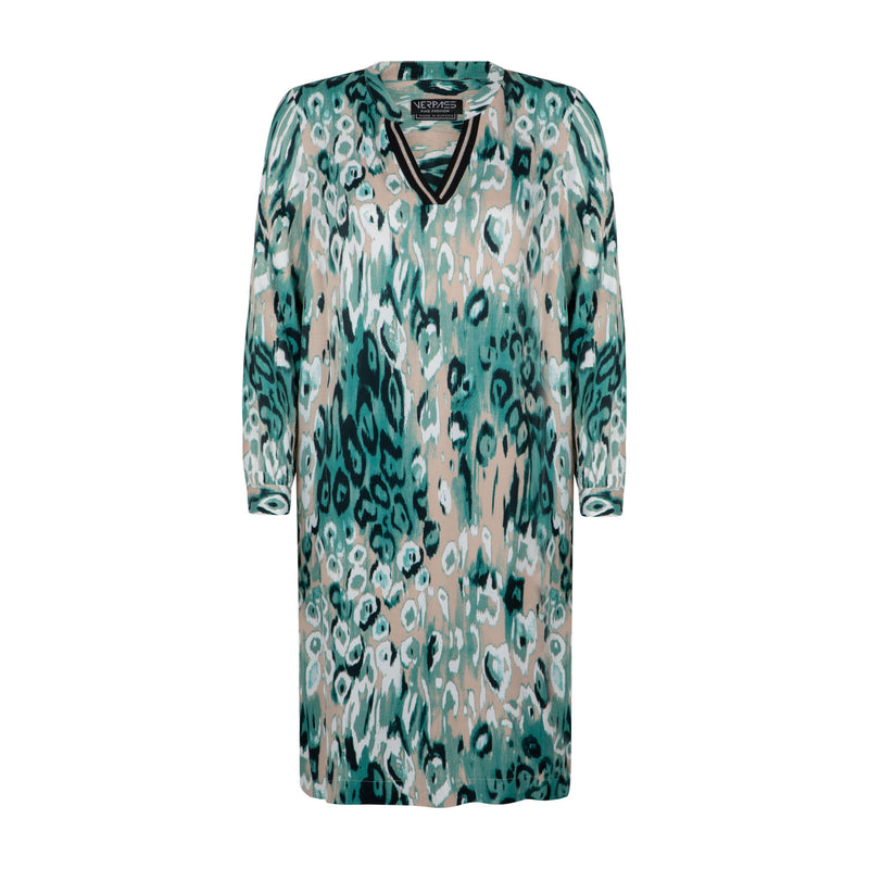 Jurken lange mouw groen Verpass