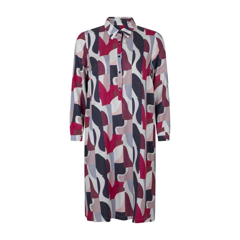 Jurken lange mouw blauw Verpass