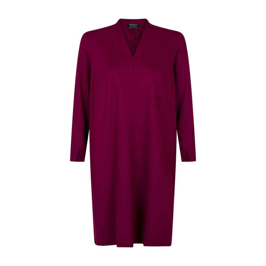Jurken lange mouw paars Verpass