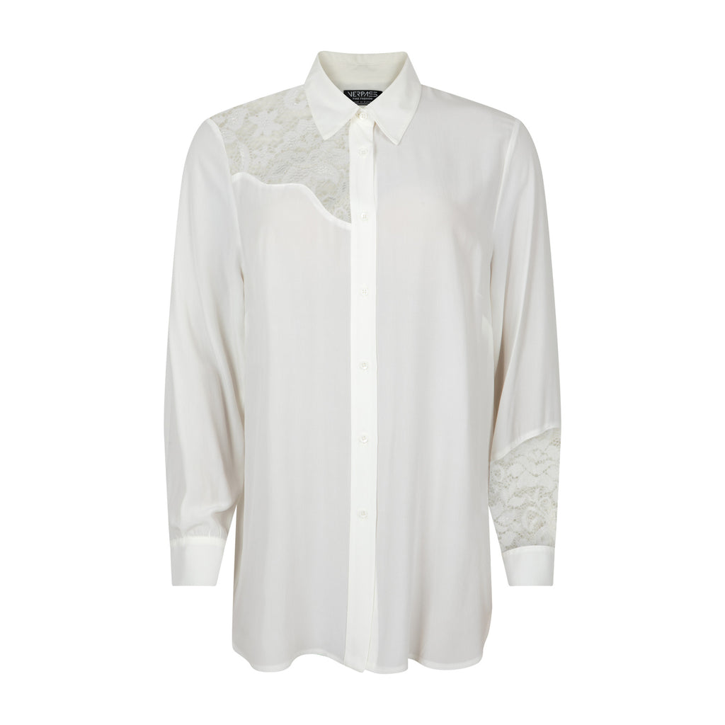 Blouses lange mouw wit Verpass