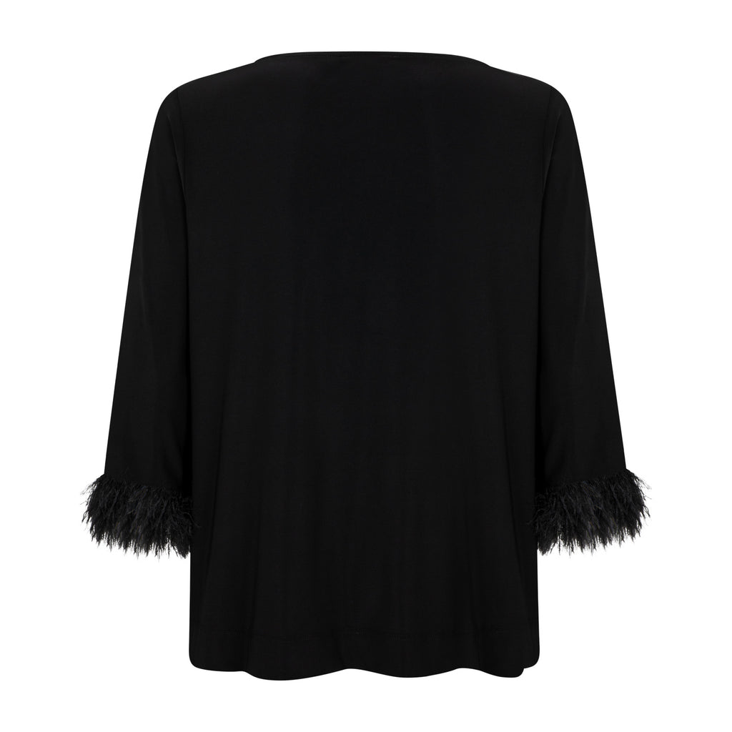 Blouses lange mouw zwart Verpass