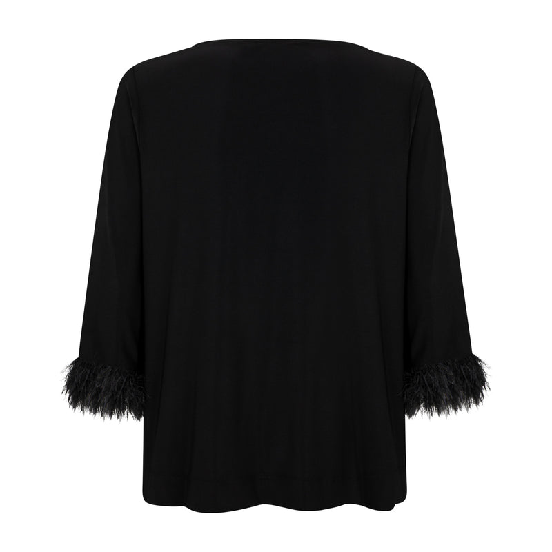 Blouses lange mouw zwart Verpass