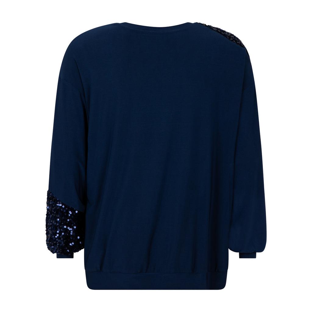 Blouses lange mouw navy Verpass
