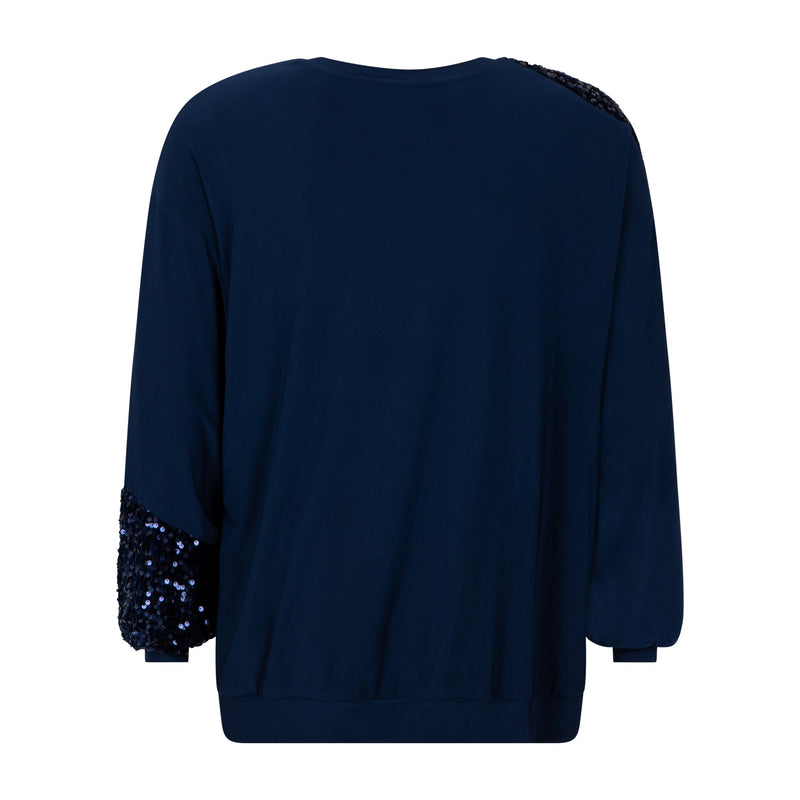 Blouses lange mouw navy Verpass