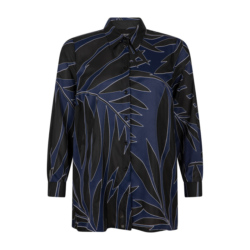 Blouses lange mouw navy Verpass