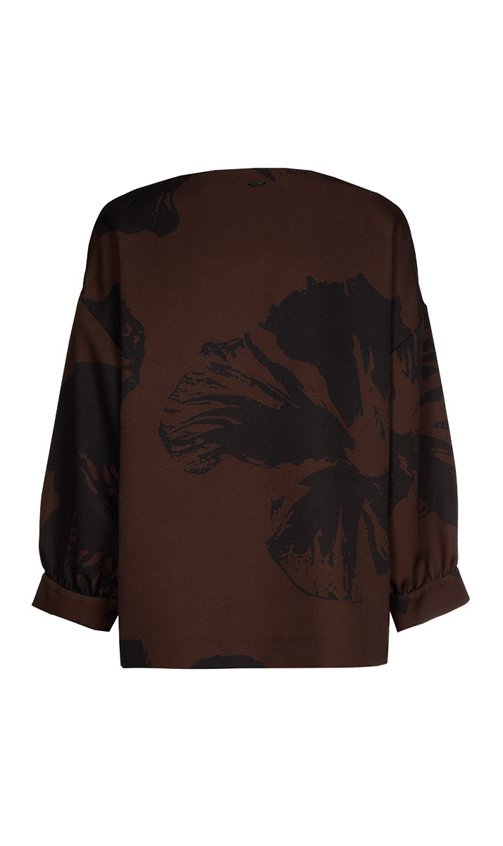 Blouses lange mouw bruin Xandres