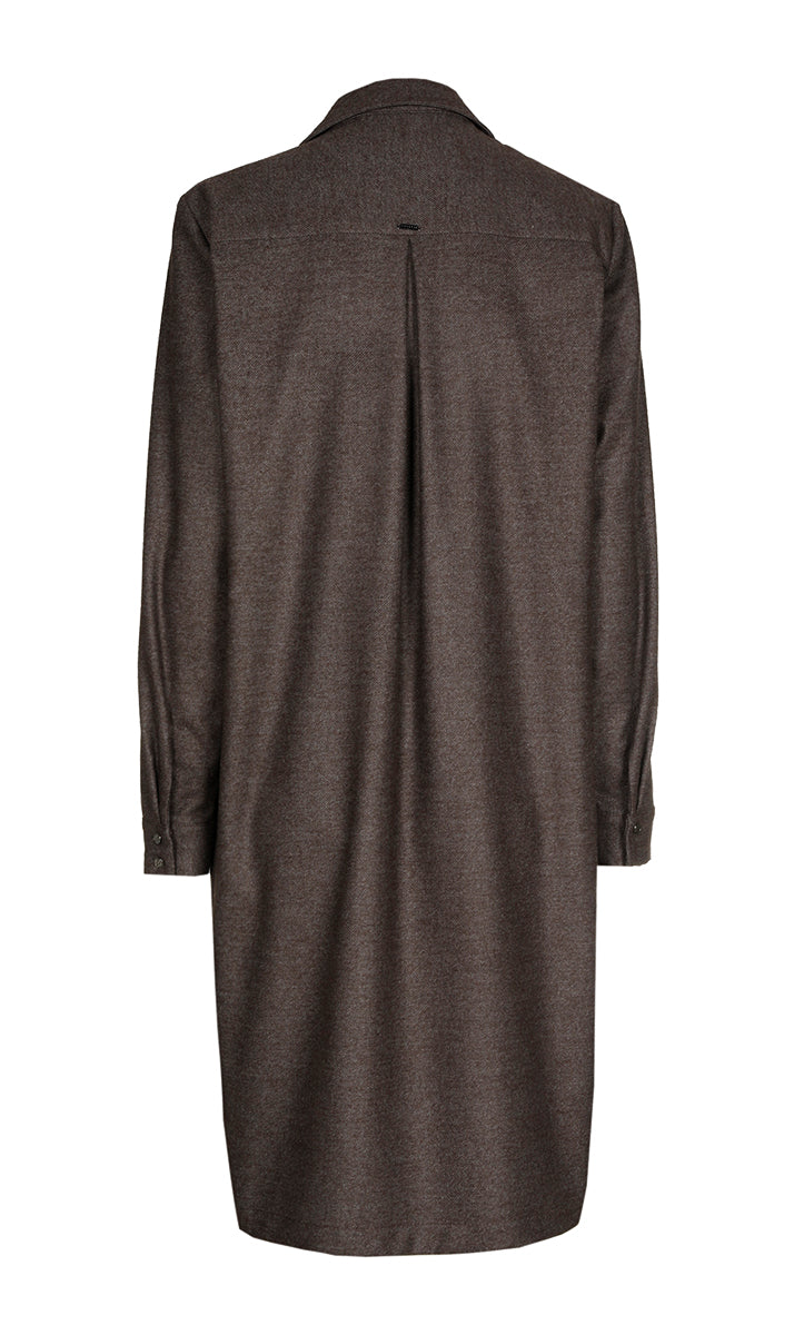 Jurken lange mouw bruin Xandres