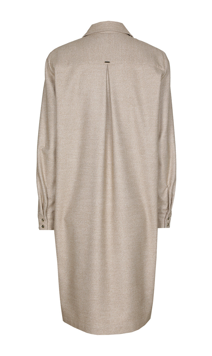 Jurken lange mouw beige Xandres