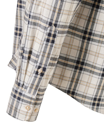 Hemden lange mouw beige Pierre Cardin